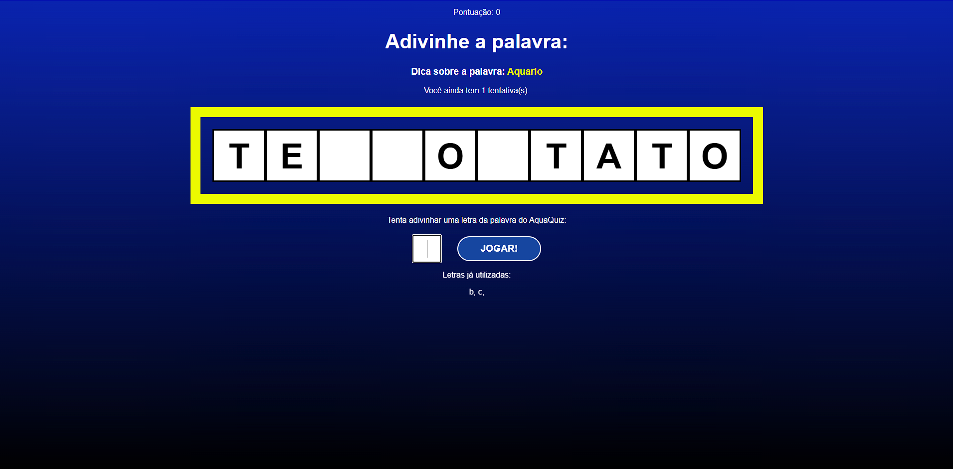 Capa do projeto AquaQuiz